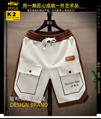 Running Shorts Men Casual Jogging Sport Short Pants patchwork Drawstring Loose Dry