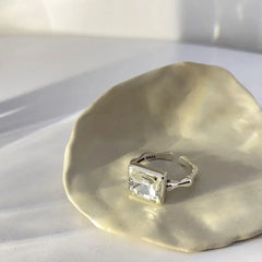 925 Sterling Silver Rings Party Jewelry Vintage Charm Double Layer