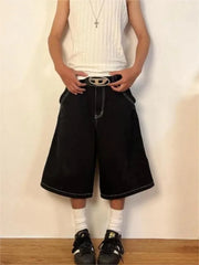 Y2k Vintage Baggy Jeans Shorts Woman Streetwear Jorts Korean Harajuku Gothic