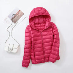 Women Winter Reversible Jackets 90% White Duck Down Keep Warm