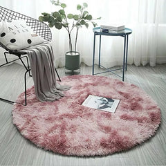 40/60cm Pink Round Rug Mat Living Room Bedroom Carpet Floor Fluffy-Mat Anti-SHome