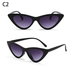 Eyewear Sun Shades Female Shades Vintage Small Triangle Sunglasses