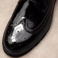 Men's Oxfords Genuine Leather Round Head Oxford