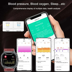 2025 New For huawei True Blood Pressure Airbag Smart Watch men air Pump Uric Acid Blood Lipids health watch Bluetooth call watch