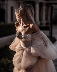 White Bridesmaid Dresses: Neckline Wedding Dresses Off The Shoulder Lace Appliques