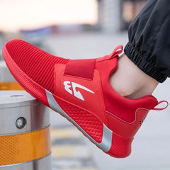 Security Protection Boots Men Shoes Steel Toe Work Safety Shoes Anti-smash Puncture-Proof Safety Boots Comfortable Sneakers