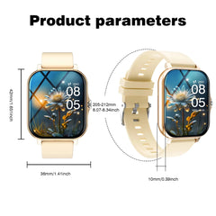 LAXASFIT 2025 New Smart Watch for Men Women Gift Full Touch Screen Sports Fitness Watch Bluetooth Call Digital Smartwatch