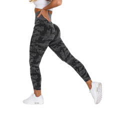Camo Seamless Workout Leggings Butt Lift Yoga Pants Women Stretch Fitness