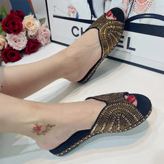 Trendy Colorful Slides for Women Classic Design Sandals Italian Style Lady Shoes