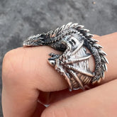 Rings Gothic Punk Style Pterosaur Wings Opening Adjustable Rings Vintage