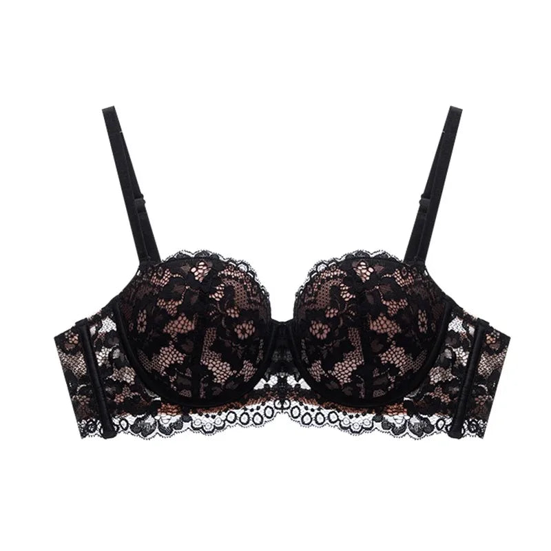 Lace Bra Women 1/2 Cup Underwire Bras Ladies Push Up Underwear Trendy