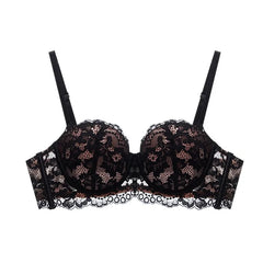 Lace Bra Women 1/2 Cup Underwire Bras Ladies Push Up Underwear Trendy
