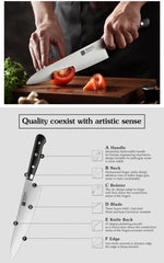 210mm Chef Knife 3 Layer 440C Core Clad Steel Kitchen Knives Stainless Steel