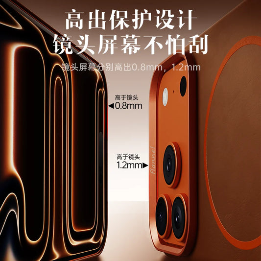 For iPhone 17 Promax Elephant Leather Texture, Minimalist & Premium Feel, Magnetic, Unique Design, Full-Coverage & Shockproof