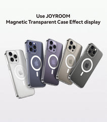 Magnetic Transparent Case For iPhone 15 14 13 Pro Max Case For Magsafe Wireless Charge Shockproof Cover Anti-fall