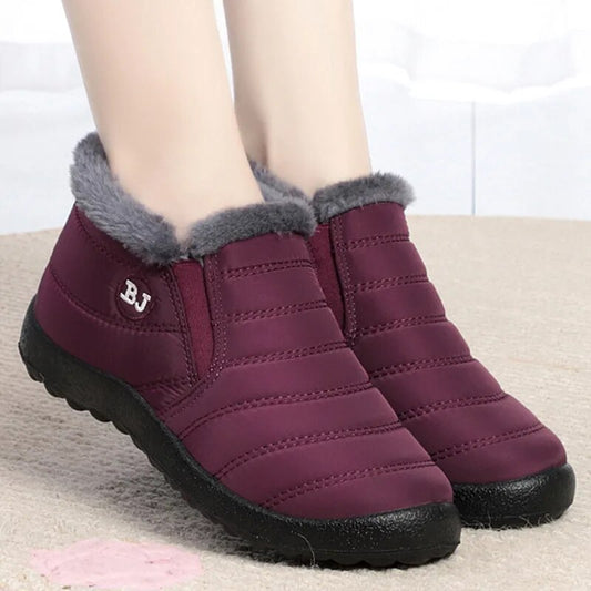 Women Boots Slip On Winter Shoes For Women Waterproof Ankle Boots