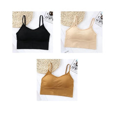 Sports Bra with removable cups Seamless Comfortable Wireless Bra For Women