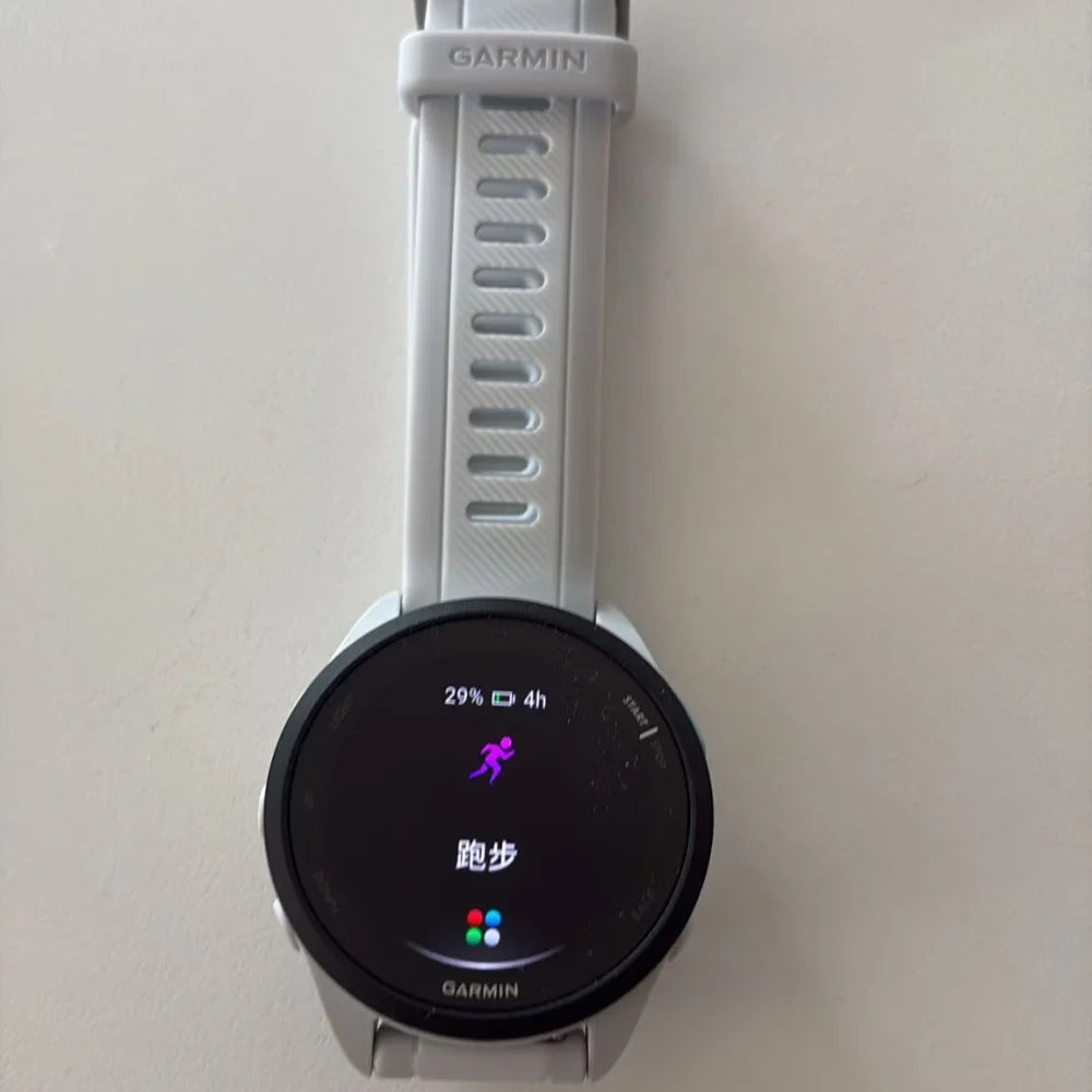 Garmin Forerunner 165 GPS Running Smartwatch AMOLED Touchscreen 11 Days Battery Life Training Metrics and Recovery Insights