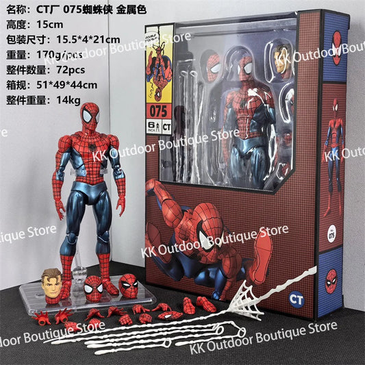 In Stock Ct Toys Spiderman Mafex 075 Figure The Anazing Spider-Man Comic Ver Mafex 185 Anime Action Figure Figurine Gifts Toys