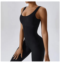 Women's Yoga One Piece Tracksuit Jumpsuit Seamless Sportswear Yoga Suit Gym
