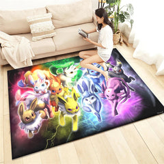 Pokemon Cartoon Carpet Rug for Living Room Bedroom Decoration Picnic Camp Kitchen