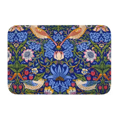 Custom William Morris Compton Floral Art Nouveau Pattern Doormat Bath Door Floor Mat
