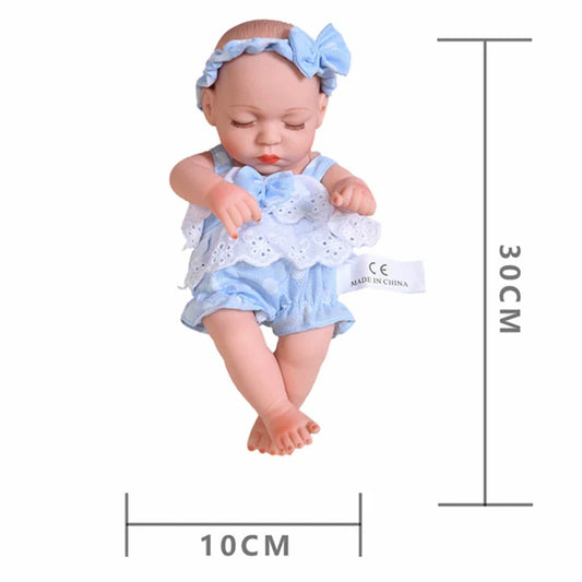 12 Inch New Reborn Doll 30CM Realistic Girl Bebe Baby Doll With Fashion Clothes Baby Doll Soft Skin Vinyl Kids Toys Dolls Gift