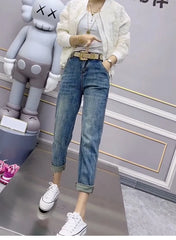 Y2k Large Size Tencel Straight Leg Jeans Female Summer Thin