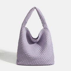 Designer Hand knitting bag PU Large women's Woven tote bag Mistress gift luxury bag