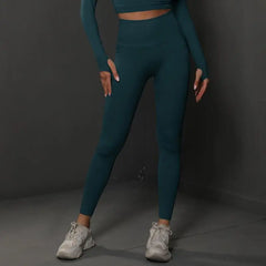 Women Seamless Yoga Pants Fitness Sports Running Sportswear Stretchy Lifting Tights