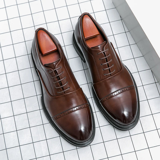 Men Dress Shoes Formal Oxfords Classic Business Office Wedding Shoes