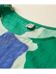 Plus Size Boho Beach Floral Summer Dress Women Cotton Ladies Dresses Loose