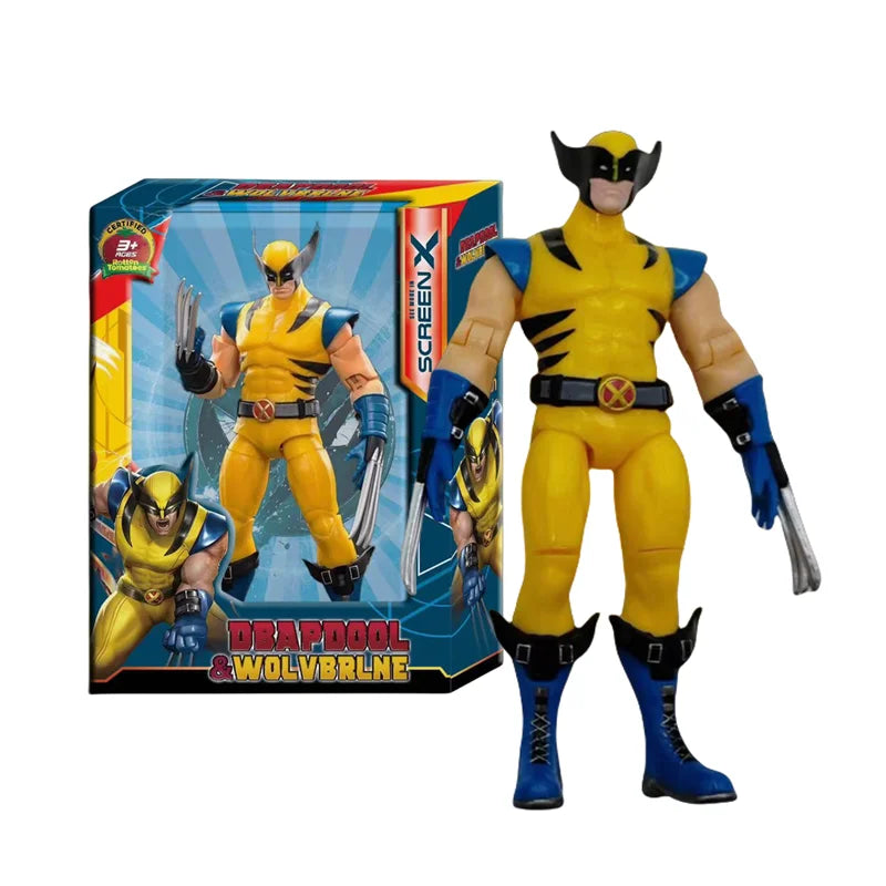 New Super War Deadpool & Wolverine Action Figure 1/10 X-Men Limited Guardians Of The Galaxy Lord Cartoon Toys For Kids Xmas Gift