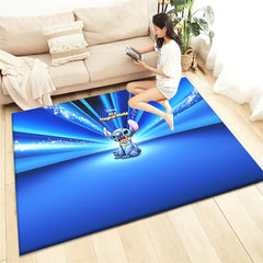 Stitch HD Printed Carpet Living Room Home Decor Sofa Table Rug Anti Slip Chair Cushion