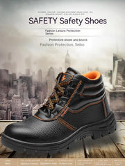 Men Safety Shoes Steel Toe Work Sneakers Indestructible Shoes Puncture-Proof Men Boots Water resistant Anti shock Non slip boots