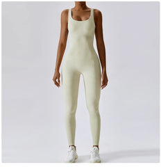 Women's Yoga One Piece Tracksuit Jumpsuit Seamless Sportswear Yoga Suit Gym