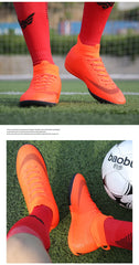 Men Soccer Shoes Cleats Adult Ankle Anti-Slippery Futsal TF/FG