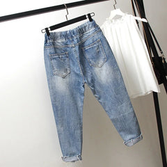 Zomer Ripped Boyfriend Jeans Voor Vrouwen Mode Losse Vintage Hoge Taille Jeans