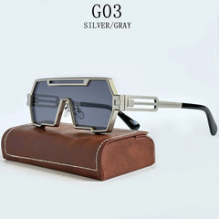 Sunglasses For Men Square Vintage Punk Fashion Glasses Retro