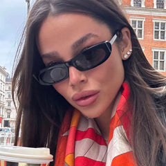 Sunglasses Black Small Frame Fashion Brand Trendy Points Sun Glasses