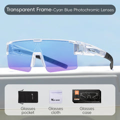 Sunglasses Men Photochromic Cycling Fit Over Myopic Glasses Driving