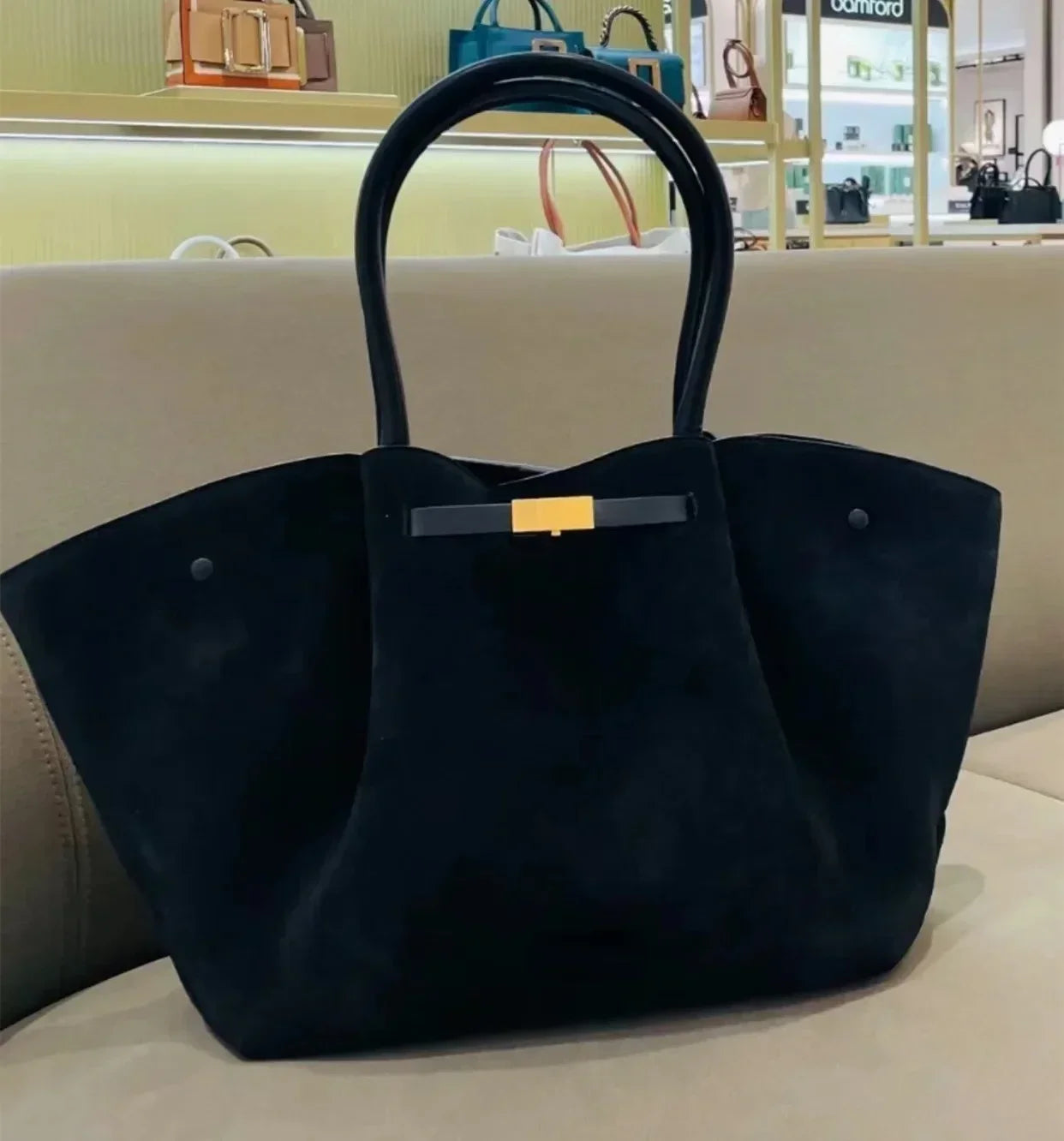 Tote Bag Commuting Retro One-shoulder Hand-held Armpit Bag for Women