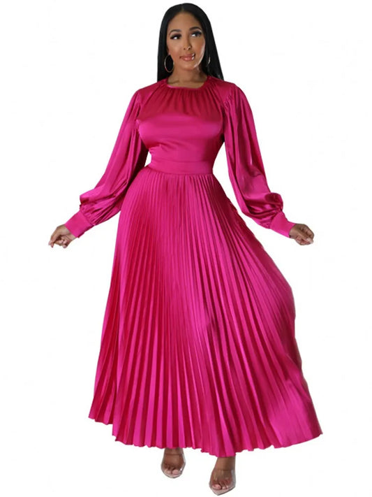 Elegant Dresses For Women Autumn Winter Maxi Dress Ladies Traditional