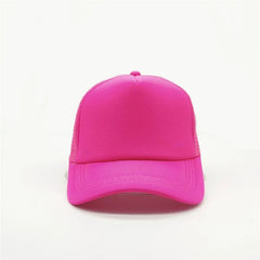 Unisex 5 Panel Trucker Hat For Adult Summer Net Baseball Cap Men