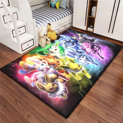 Pokemon Cartoon Carpet Rug for Living Room Bedroom Decoration Picnic Camp Kitchen