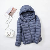 Women Winter Reversible Jackets 90% White Duck Down Keep Warm