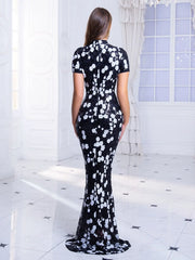 Evening wear Dresses: Graduation Dresses Chinese-style Frock Short Sleeve Dresses