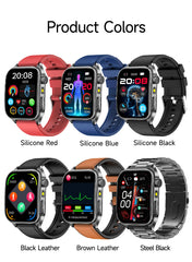 2025 Laser Treatment Three High SmartWatch 1.95" Sapphire Curved Screen ECG+PPG Blood fat Uric Acid Health Diagnosis Smartwatch