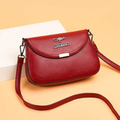 Women's Crossbody Soft Leather Texture Bag Fashionable Small Square Bag