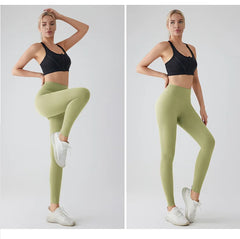 Spring Seamless Shark Leggings Women Mid-High Waist Tight Leggings